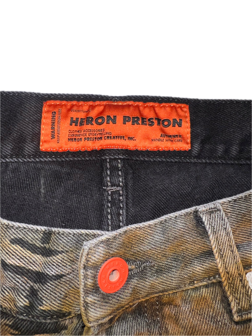 Heron Preston Tye Dye Black Denim