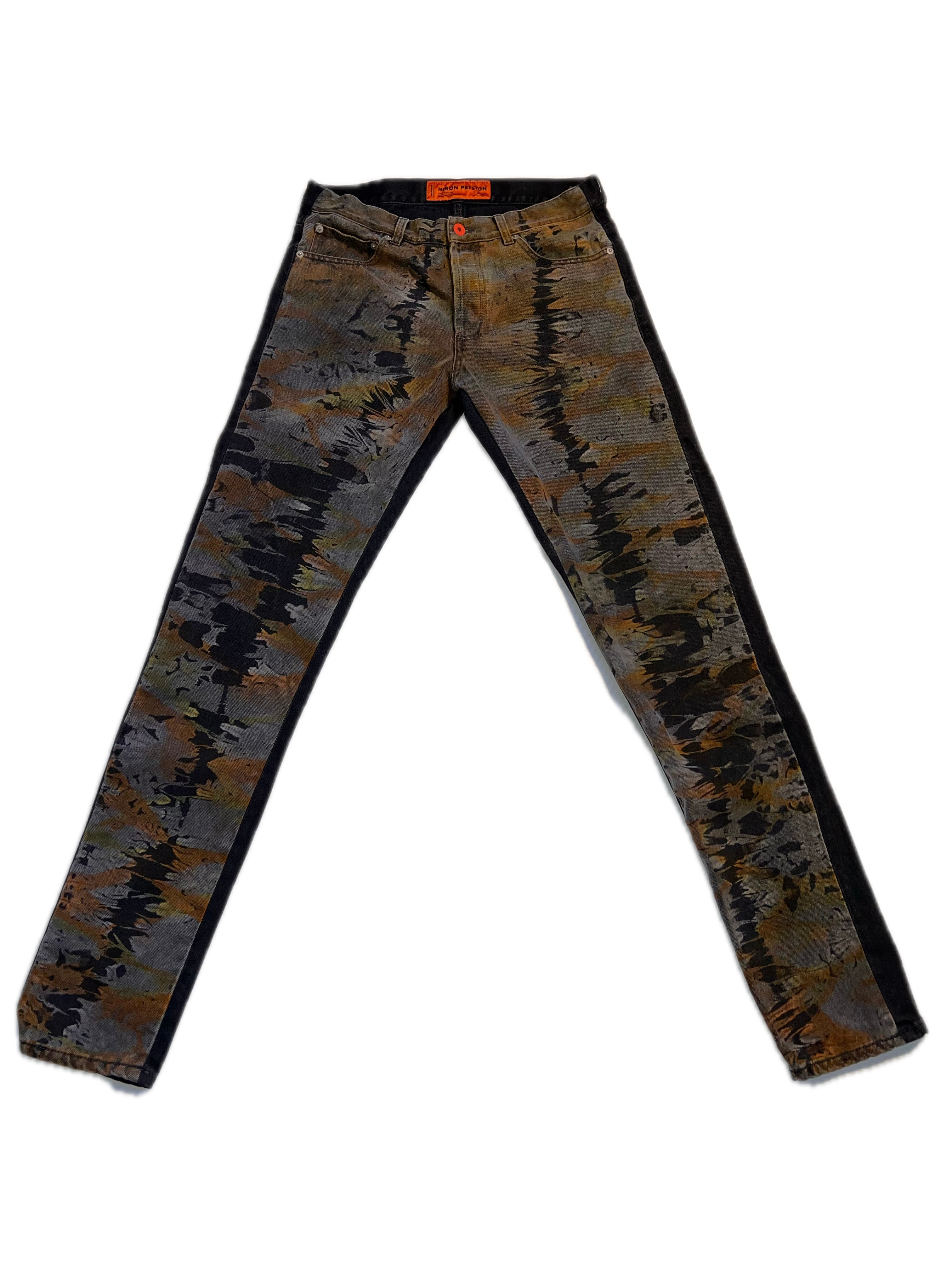Heron Preston Tye Dye Black Denim